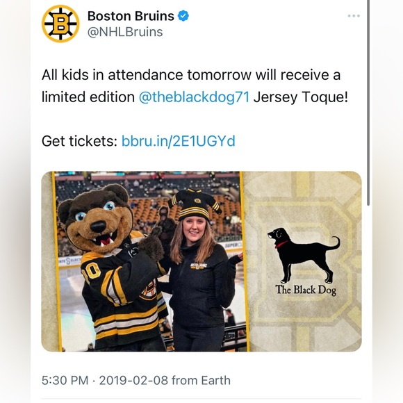 RARE & NWT 🏒NHL Jersey Toque - Boston Bruins (Official NHL) LIMITED EDITION - Picture 13 of 13